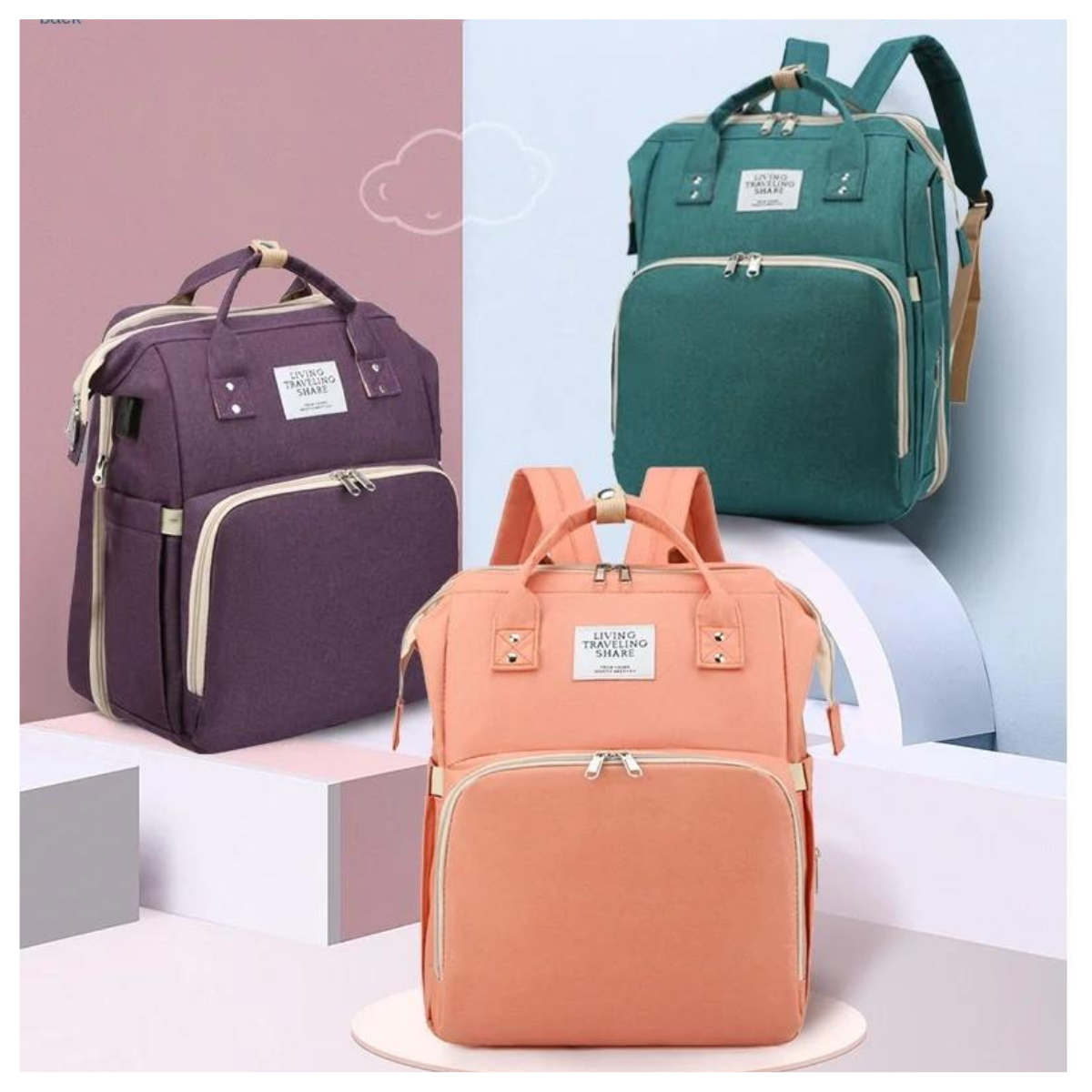 Bolso de paseo multiusos 2 en 1