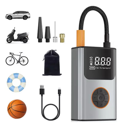 Compresor para neumáticos portátil