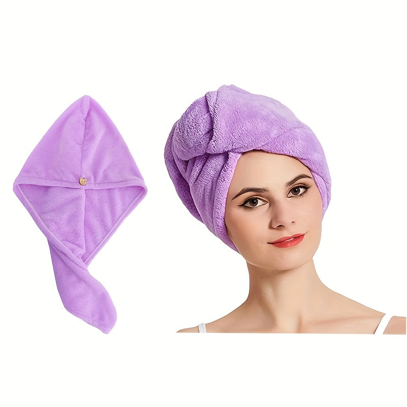 Gorra de ducha plush secado rápido