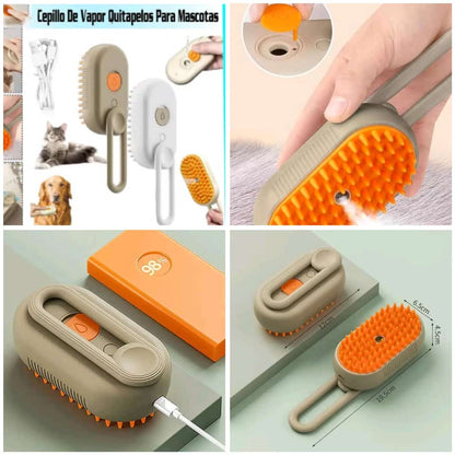 Cepillo a vapor para mascotas