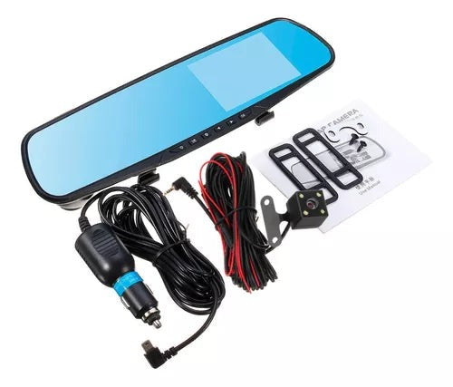 Retrovisor con Cámara Delantera y Trasera