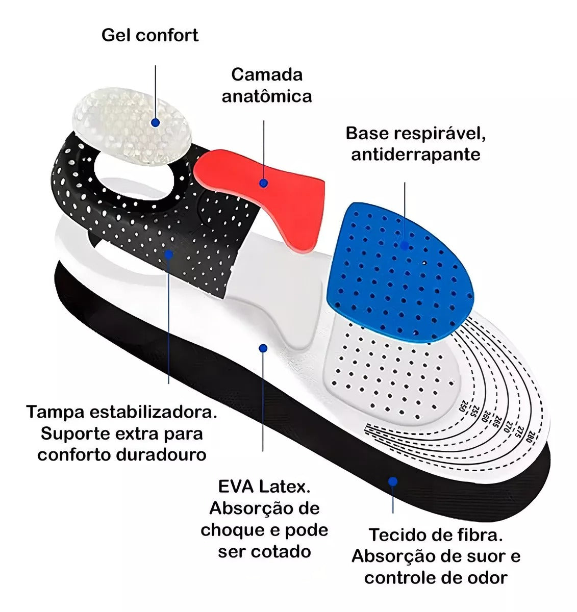 Plantilla Ajustable deportiva