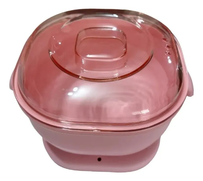 Mini Calentador de Cera de Silicona Rosa