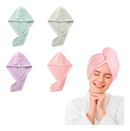 Gorra de ducha plush secado rápido