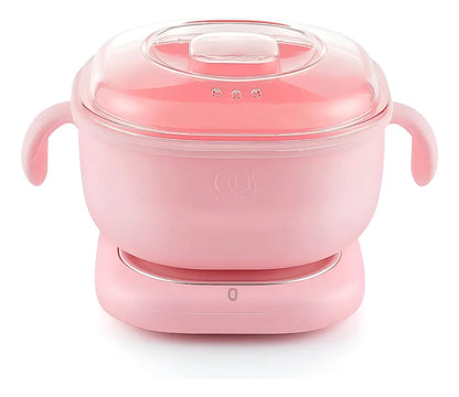 Mini Calentador de Cera de Silicona Rosa