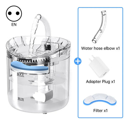 BEBEDERO MASCOTAS TRANSPARENTES