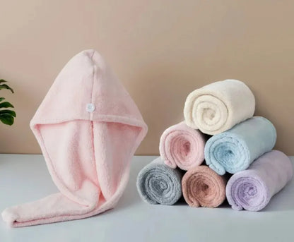 Gorra de ducha plush secado rápido