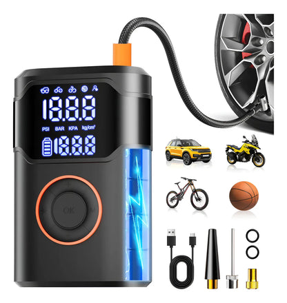 Compresor para neumáticos portátil