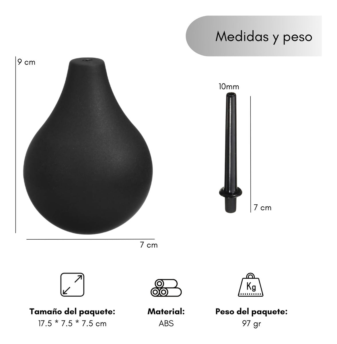 Enema Pera Limpiadora Ducha Vaginal/Anal