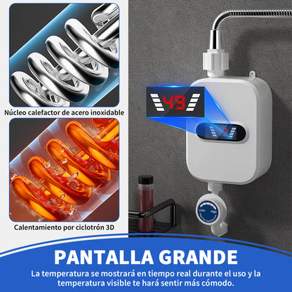 Calentador de Agua Instantáneo con Ajuste de Ducha