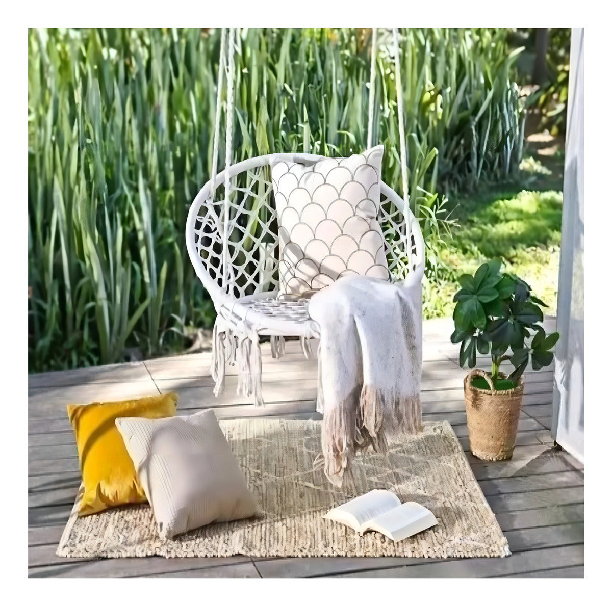 Silla Hamaca de Macramé