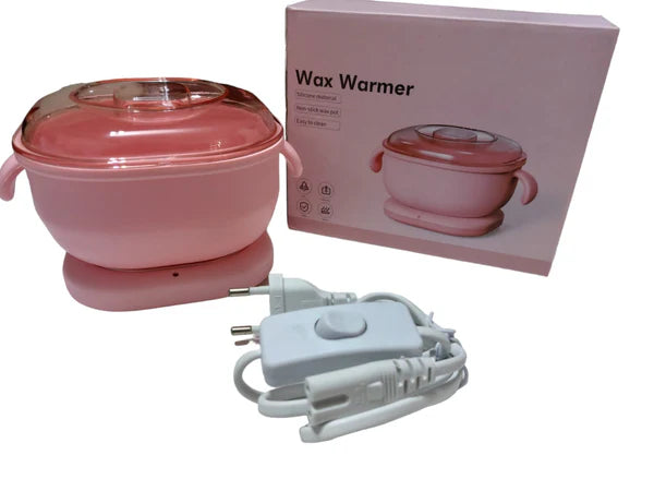 Mini Calentador de Cera de Silicona Rosa
